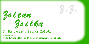 zoltan zsilka business card